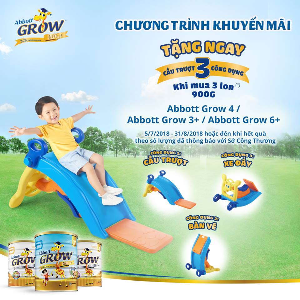 Sữa Abbott Grow Khuyến Mãi Quà Tặng Siêu HOT Cho Bé